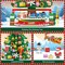 Advent Calendar 2024 Rotating Christmas Tree Mini Building Set with LED Light, 24 Days Christmas Countdown Building Blocks with Santa Snowman and Train, XMas Gift for Adults Kids 8+(1145PCS)